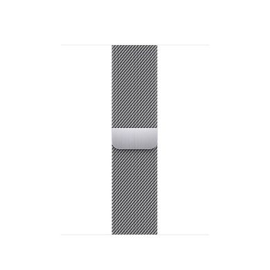 Apple Watch Series 7 4G 41mm Silver Stainless Steel Case with Silver Milanese Loop (MKHX3)