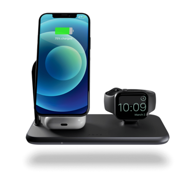 Zens Magnetic + Watch Aluminium Wireless Charger Black with 30W USB-C PD Wall Charger