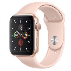 Apple Watch Series 5 GPS 44mm Gold Aluminum w. Pink Sand b.- Gold Aluminum (MWVE2), Золотой