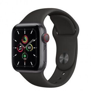 Apple Watch SE LTE 40mm Space Gray Aluminum Case with Black Sport Band (MYED2 / MYEK2), Темно-серый