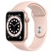 Apple Watch Series 6 GPS 44mm Gold Aluminium Case with Pink Sand Sport Band (M00E3), Золотий